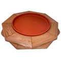 Cedar Heated Deck Mount Bird Bath